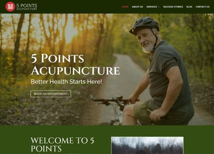5 Points Acupuncture website