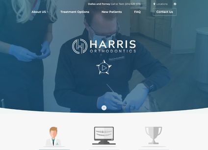 Harris Orthodontics website
