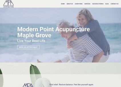 Modern Point Acupuncture website