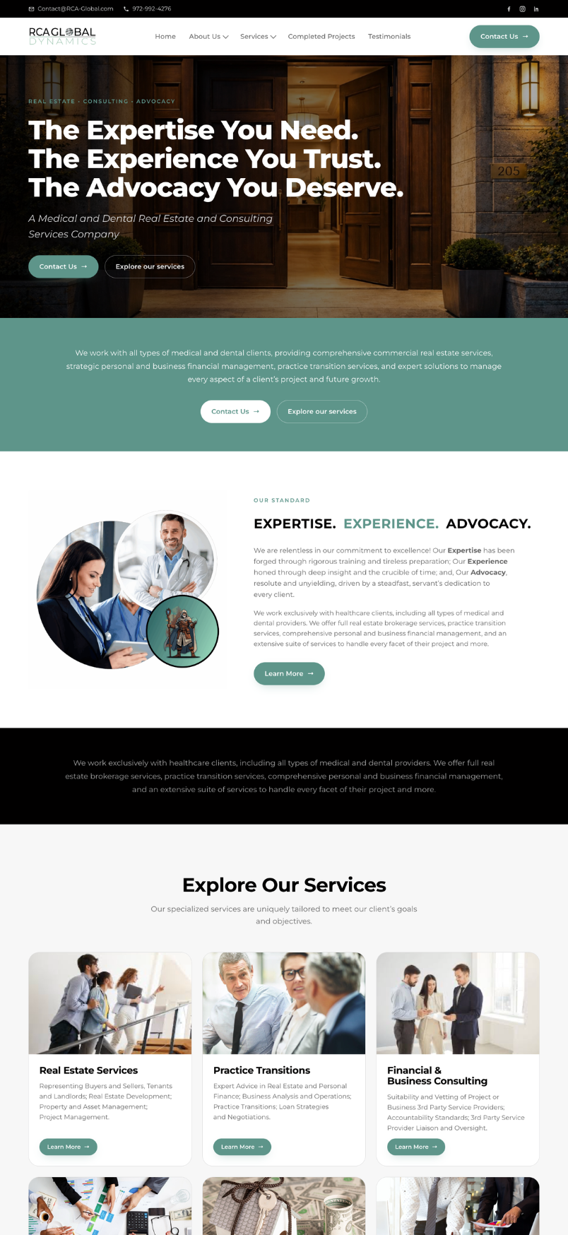 RCA Global website