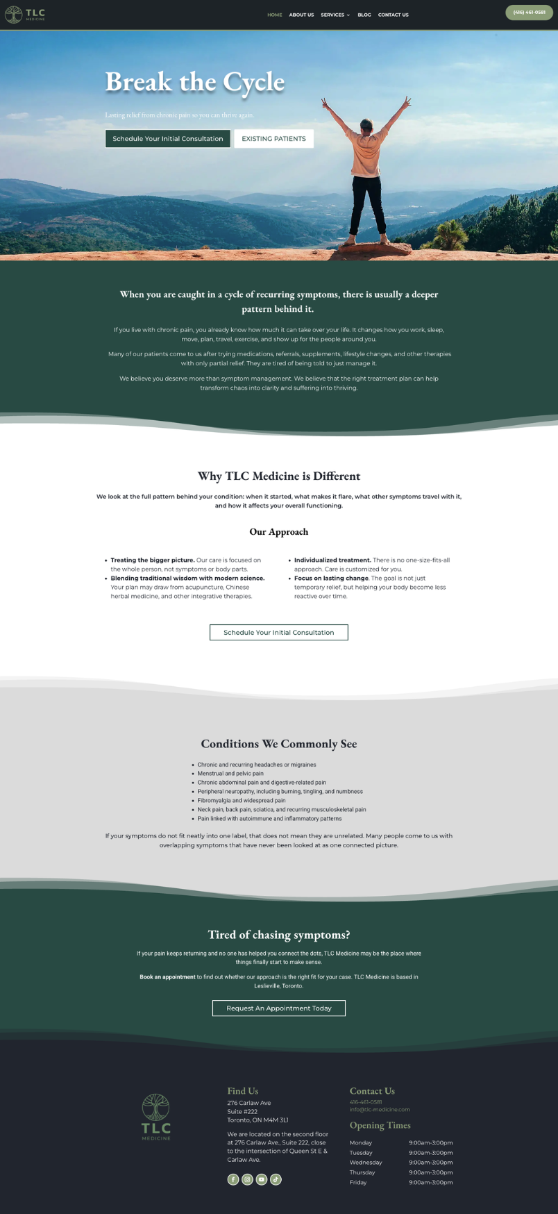 TLC Medicine website